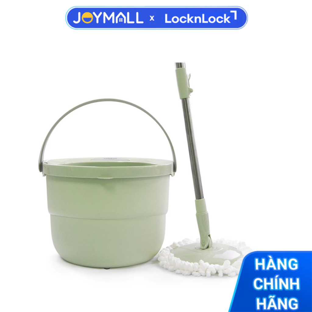 Bộ Cây Lau Nhà Xoay Tay LocknLock ETM498MITS2, Hàng Chính Hãng, Bông Lau Thấm Hút, Xoay 360 Độ - Joy