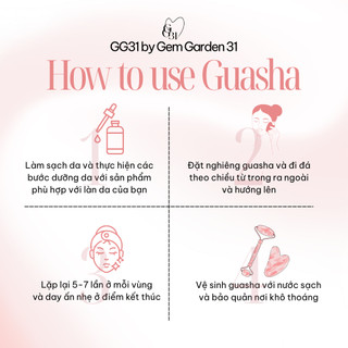 Đá Guasha Massage GG31 – Dụng Cụ Gua Sha Massage Mặt, Thư Giãn, Nâng Cơ, Chăm Sóc Da Tự Nhiên | GG31 by GemGarden31