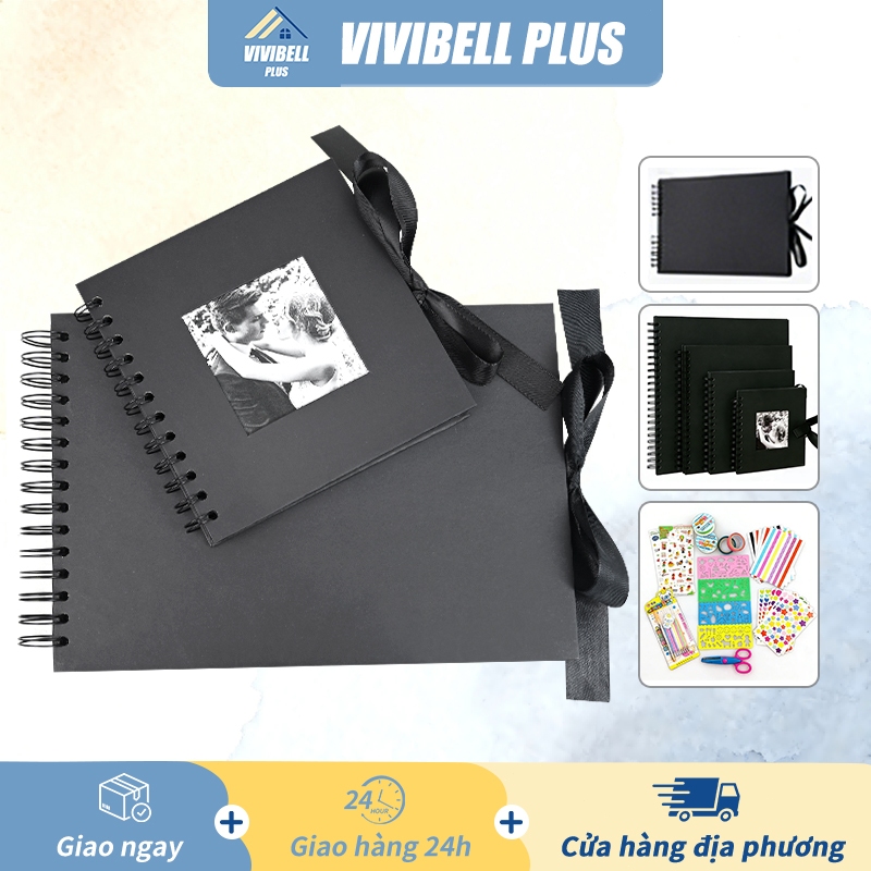 【Ship in 24H】Scrapbook Album Ảnh Photobooth 20/30/40 Trang DIY Album đựng ảnh Photo Album