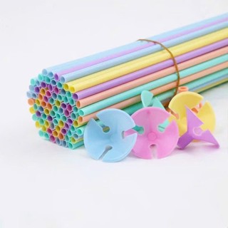 Que gài bóng màu pastel dài 40cm kèm tai gài bóng