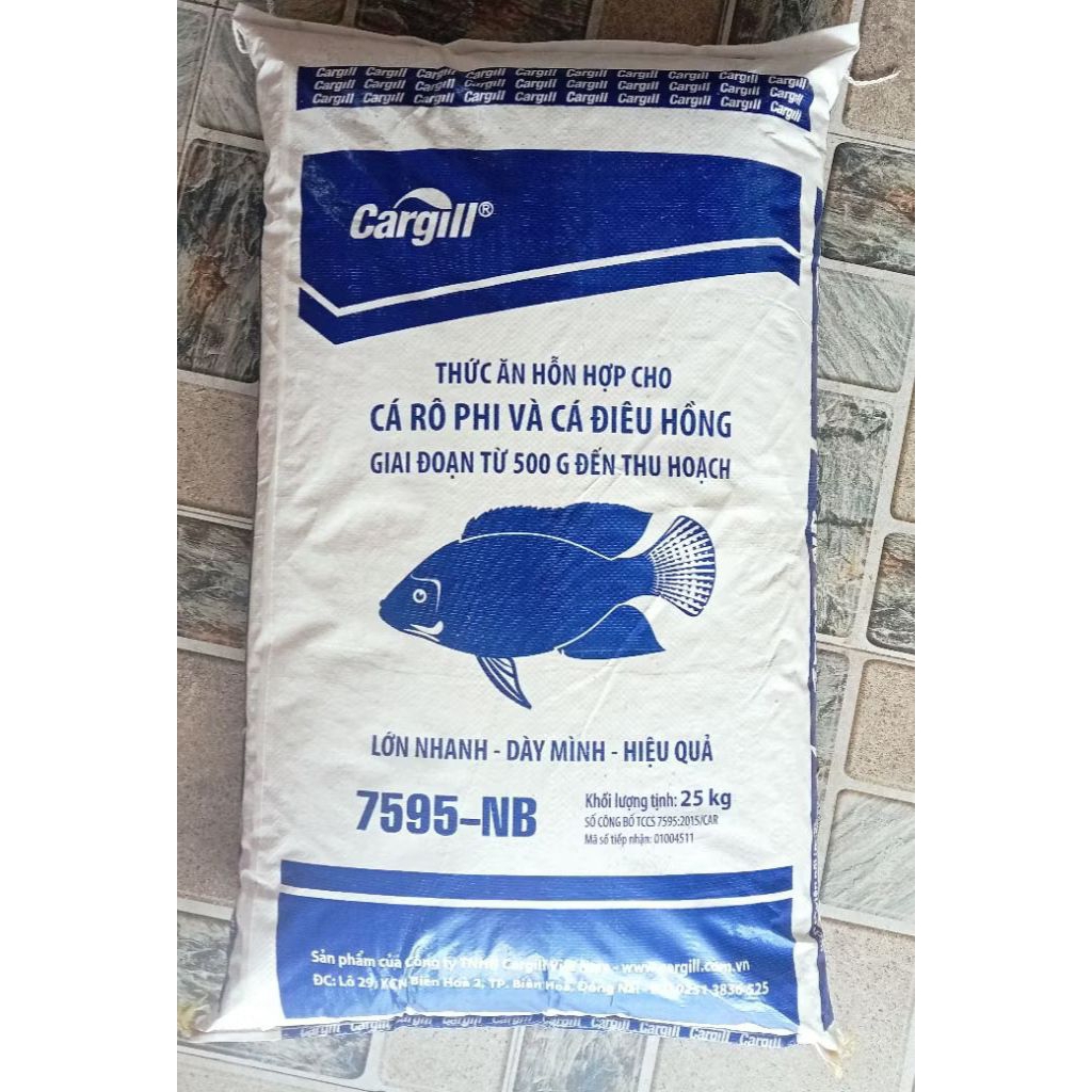 1 bao 25kg nguyên bao cám Cargill 7595- NB || Thức ăn cho cá▪︎ Mồi câu cá