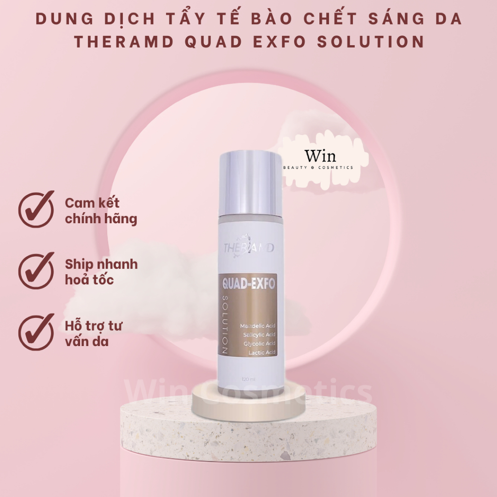 [Hàng công ty] THERAMD QUAD - EXFO SOLUTION Dung Dịch Tẩy Tế Bào Chết Hỗ Trợ Sáng Da 120ML
