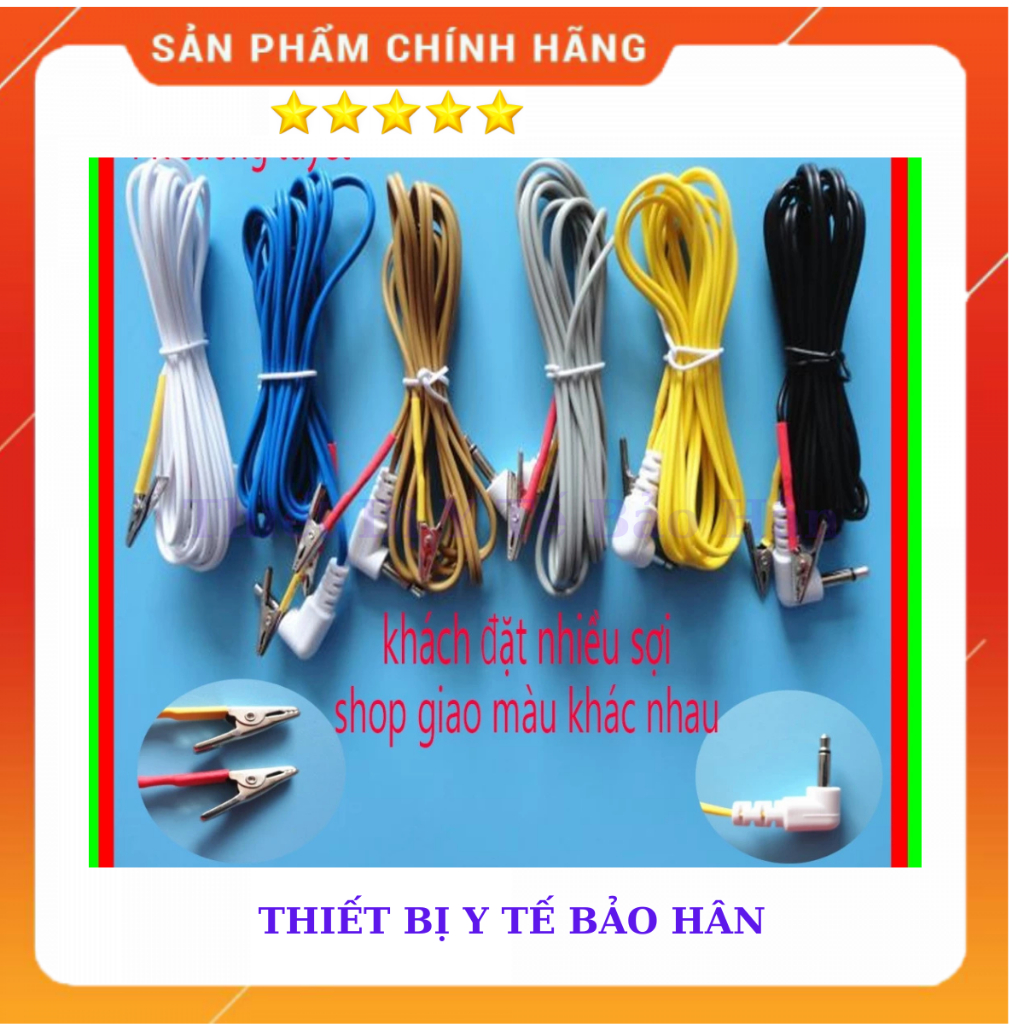 Phụ kiện chinh hãng máy điện châm KWD808 Greatwall dây đầu tròn, dây máy KWD 808 new 2026