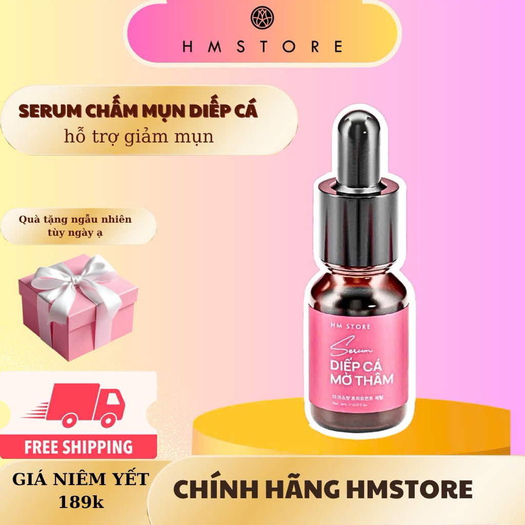 SERUM CHẤM MỤN - HM STORE ( mua trên video SHOPPE giá rẻ)