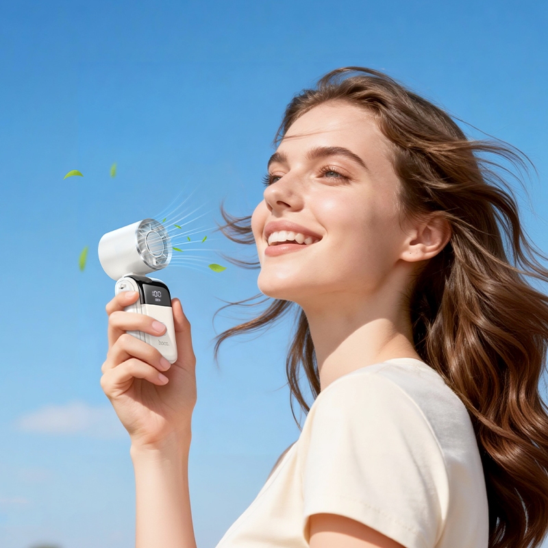 (Bảo Hành 12 Tháng) Quạt Cầm Tay Mini HX606 Gấp Gọn Dây Đeo,Quạt Tích Điện Pin 3000mAh Làm Mát 8 Giờ | BigBuy360 - bigbuy360.vn