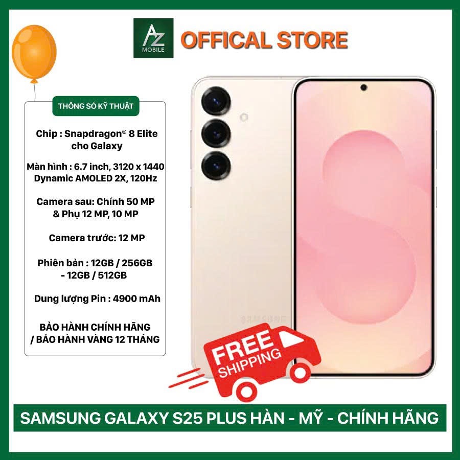 Samsung Galaxy S25 Plus 256GB Mỹ Hàn Việt Nam Máy Đẹp 97-99% Zin Nguyên Bản, Full Chức Năng, Pin Tốt