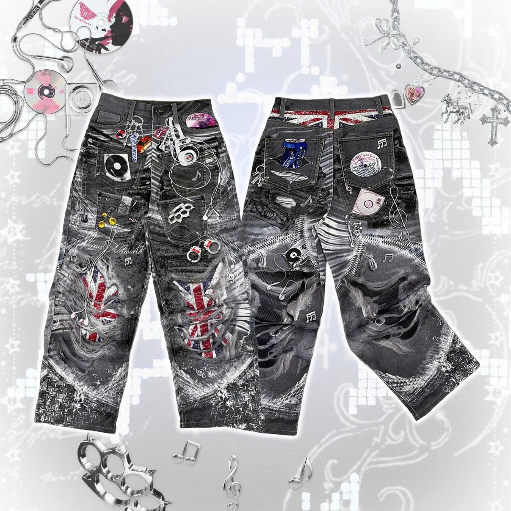 NEXXUS LonDon Chaos Pants- Quần Baggy Jeans Unisex Phong Cách London cực chất