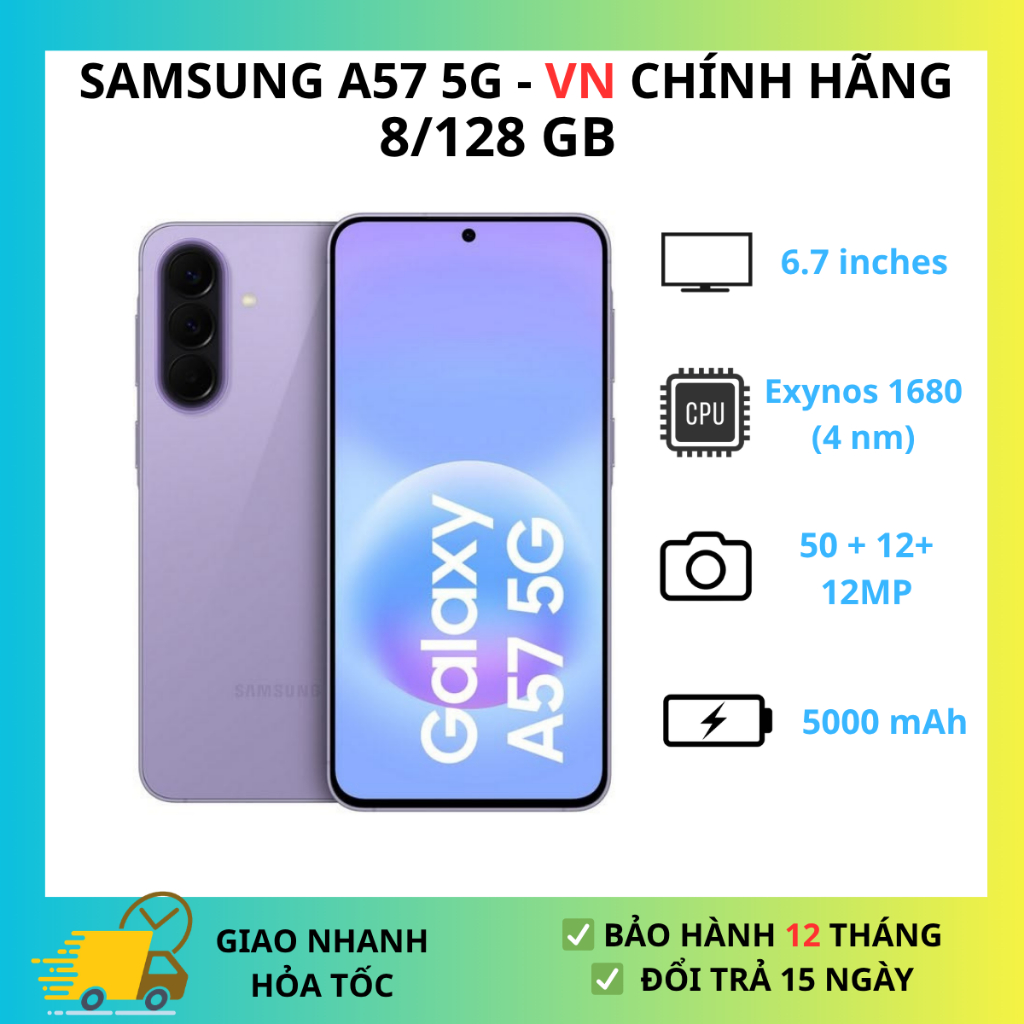Điện Thoại Samsung Galaxy A57 5G 8GB 128GB Chính Hãng | BigBuy360 - bigbuy360.vn