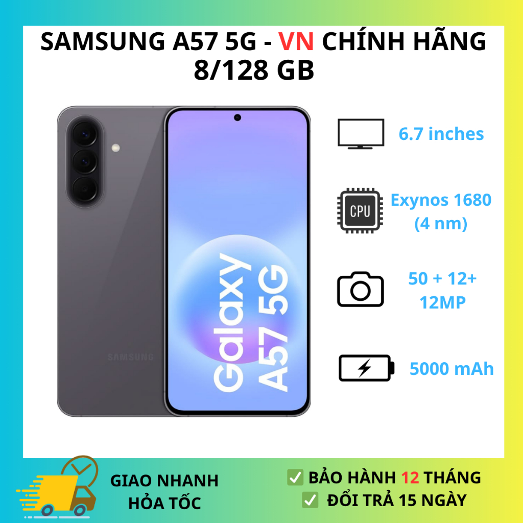 Điện Thoại Samsung Galaxy A57 5G 8GB 128GB Chính Hãng | BigBuy360 - bigbuy360.vn