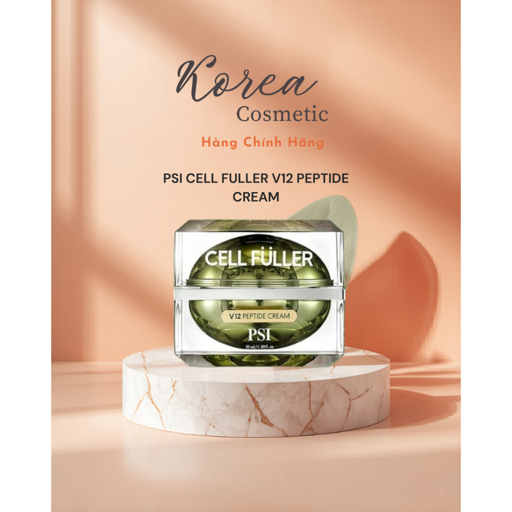 Kem fuller vi bóng dưỡng da cải thiện nếp nhăn, trắng da PSI CELL FULLER V12 PEPTIDE CREAM