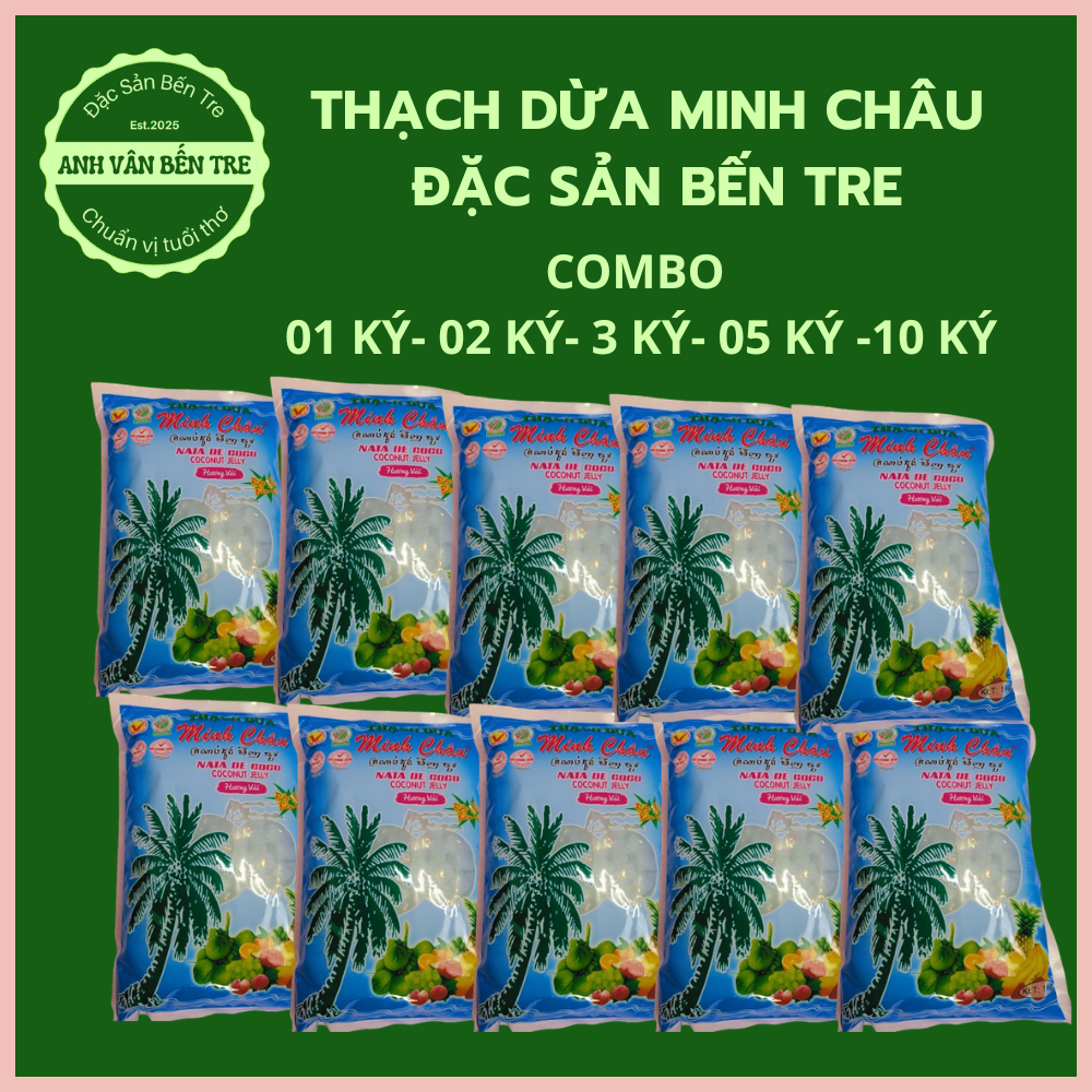 Thạch Dừa Minh Châu (Combo 1ký, 2ký, 3Ký, 5 Ký, 10 Ký) - Đặc Sản Bến Tre