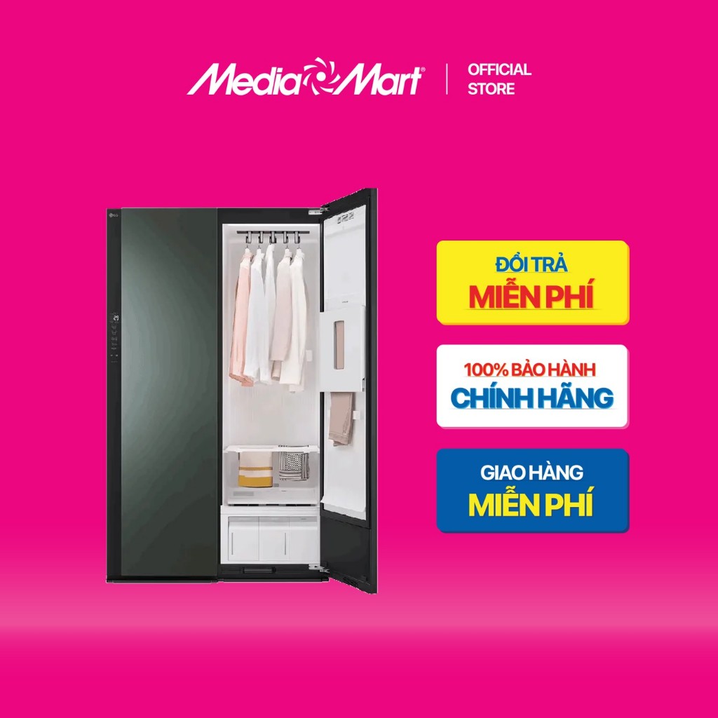 [ Mediamart Mall ] Tủ giặt hấp sấy LG Styler SC5MNR4G BH chính hãng,Ship 0đ