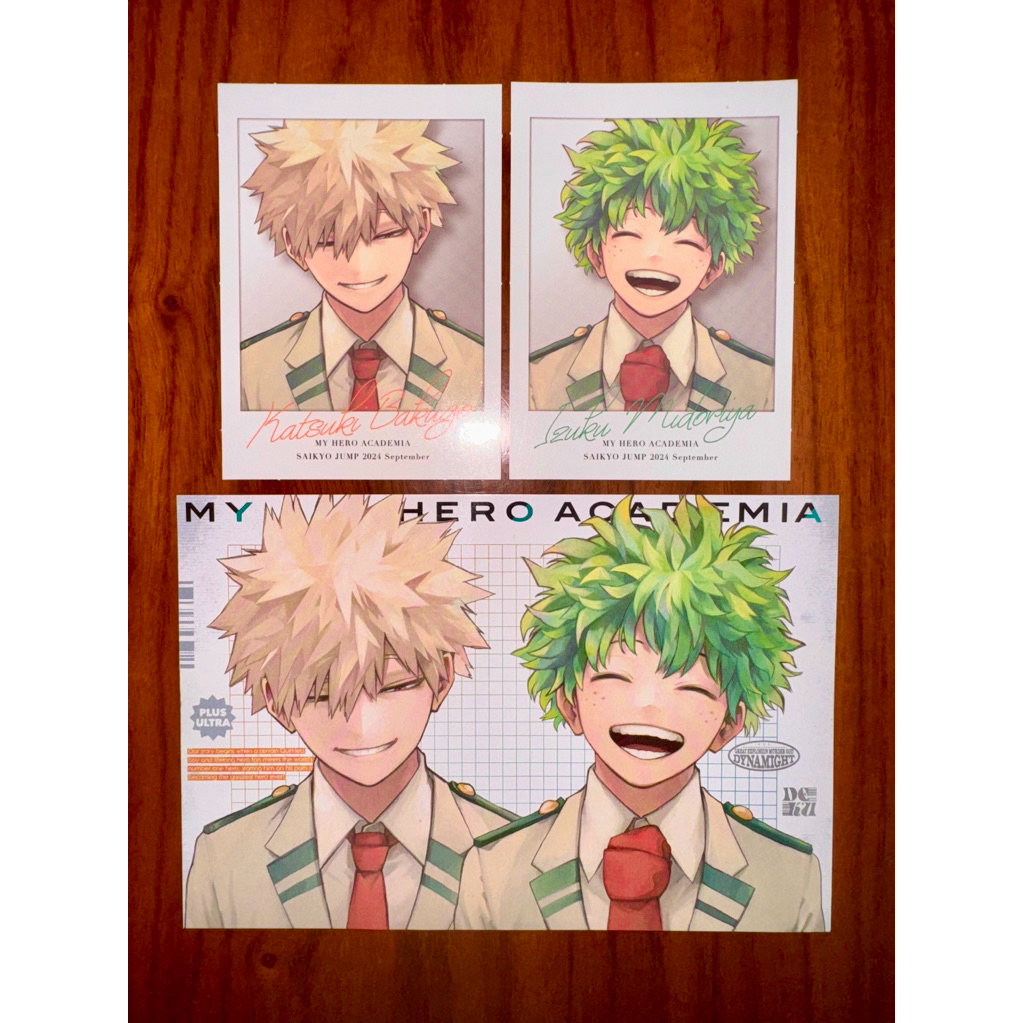 Goods Jump 2024 Bakugo Katsuki (Kacchan) - Midoriya Izuku (Deku) - Boku no Hero Academia - Postcard 