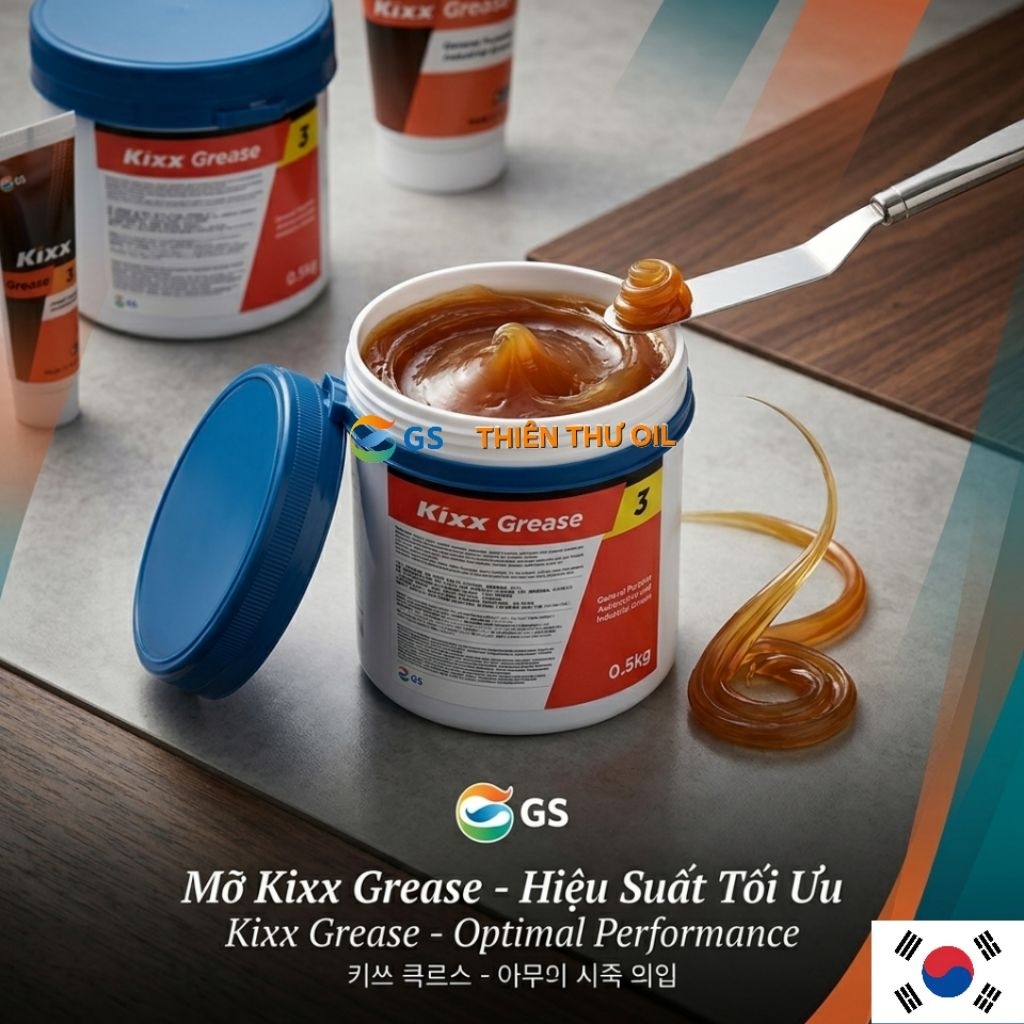 Mỡ Đa Dụng Kixx Grease 3 - 0.5 Kg