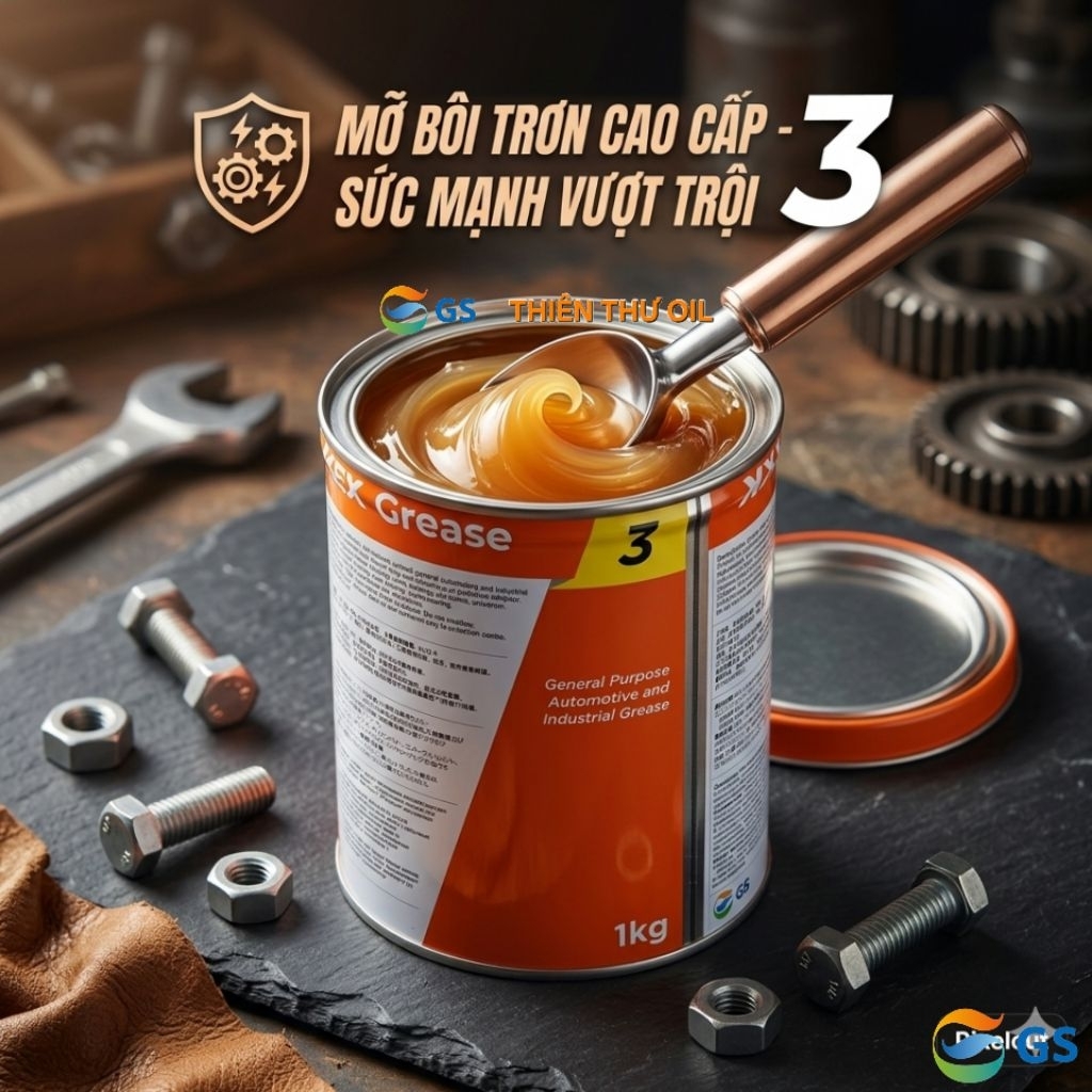 Mỡ Đa Dụng Kixx Grease 3 - 1 Kg