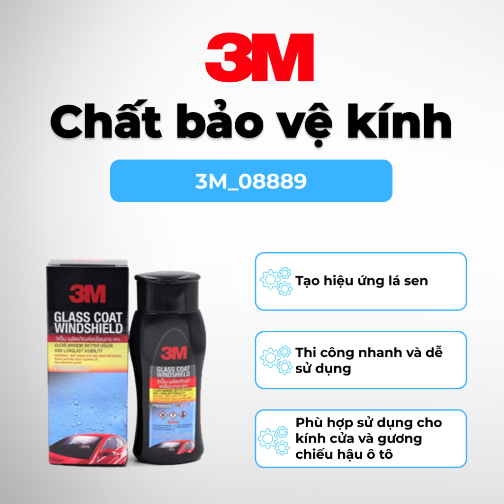 3M-08889 Chai Phủ Nano Kính, Chống Bám Nước/Bảo Vệ Kính