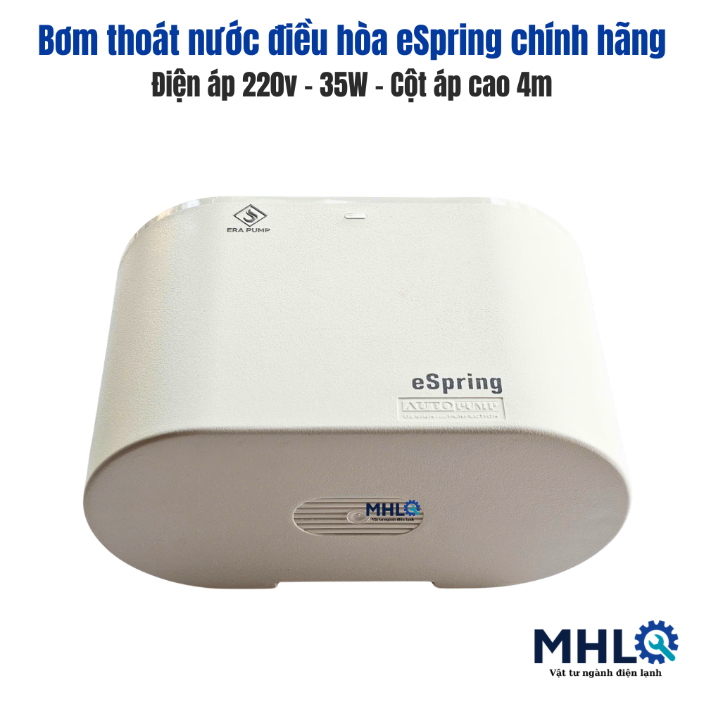 bơm nước thải điều hòa loại 4m chính hãng eSpring chạy êm ái, bơm thoát nước thải điều hòa,bơm thải 