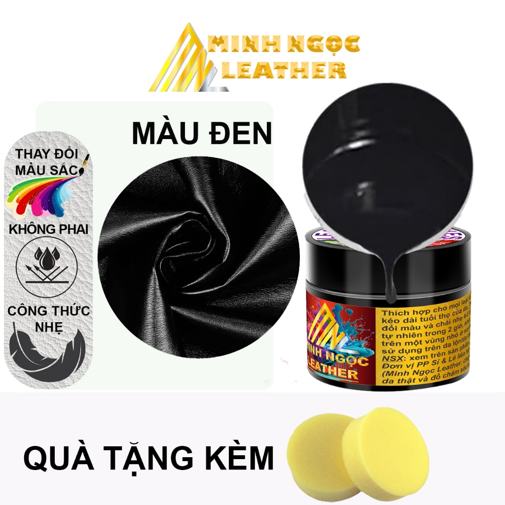 Thuốc nhuộm đồ da Minh Ngọc – Leather Dyes 50g – Đổi màu áo, giày, túi, ví, sofa – Dưỡng bóng – Khôn