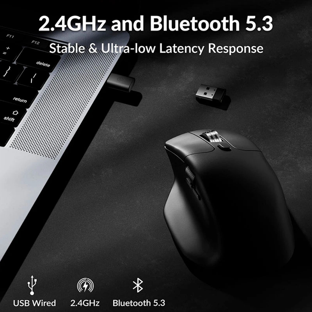 Chuột không dây Keychron M6 Wireless Silent - Công Thái Học, Kết nối 3 Mode, Bảo hành 12 tháng chính hãng | BigBuy360 - bigbuy360.vn