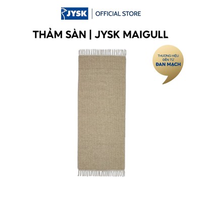 Thảm sàn | JYSK MAIGULL | len/cotton | xám | R65xD160cm