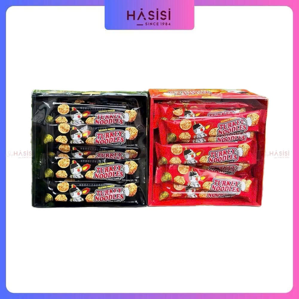Snack Mì Ăn Liền TURKEY NOODLES - Delicious Noodles 15g x 30 Gói
