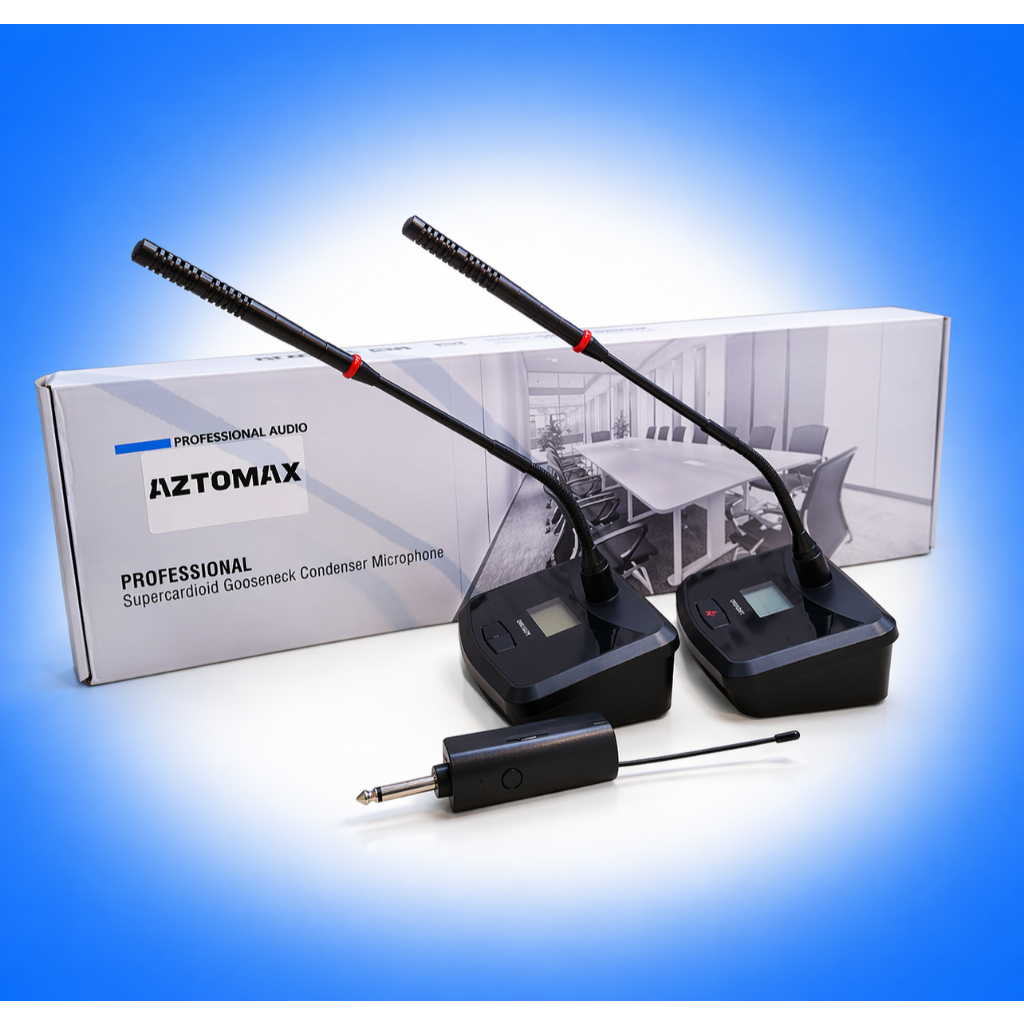 Mic hội nghị   Aztomax  301C - Mic đơn và 302C-Mic đôi đa năng công suất khỏe Mic thu âm tốt Mic đa 