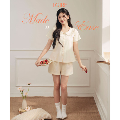 [Made to Ease]Bộ Mặc Nhà Aurie Loirechic FDMN260375 Dáng Trơn Chất Cotton