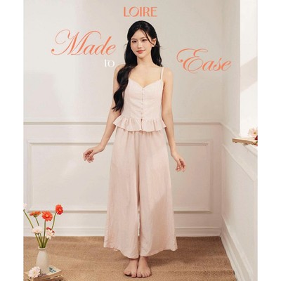 [Made to Ease]Bộ Mặc Nhà Larlin Loirechic FDMN260377 Dáng Hai Dây Dài