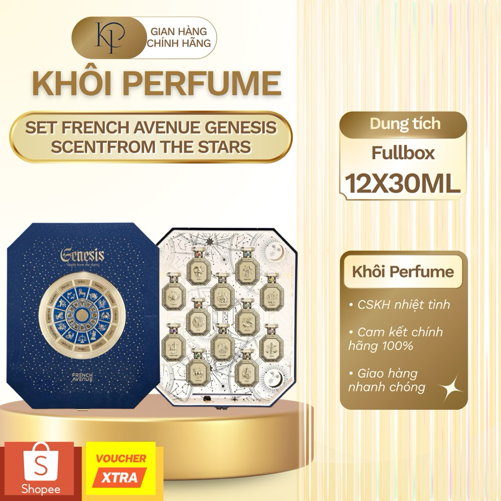 Set French Avenue Genesis Scent From The Stars | 12 x 30ml | Khôi Perfume