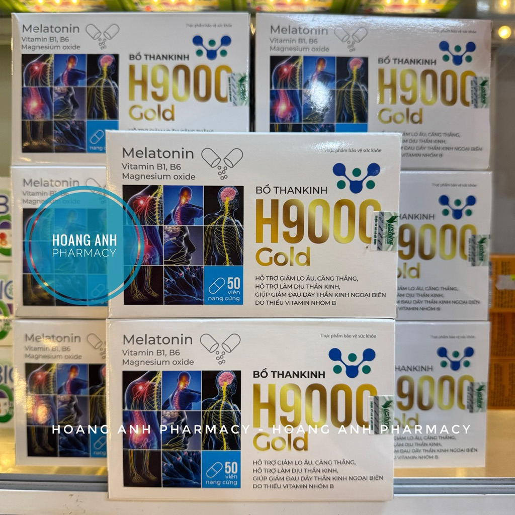 H9000 Gold Ngủ Ngon – Giảm Căng Thẳng, Lo Âu, Tê Bì Tay Chân – Bổ Sung Vitamin B