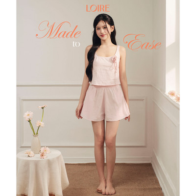 [Made to Ease]Bộ Mặc Nhà Dalia Loire FDMN260358 Dáng Hai Dây Chất Thô Hàn Quốc