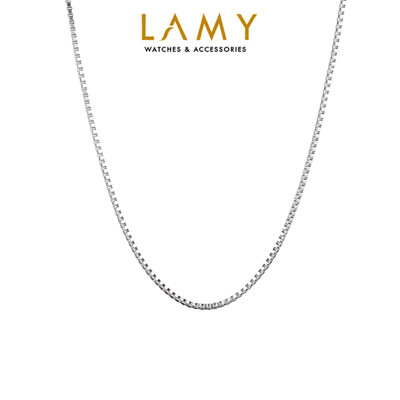 [Hàng mới] Dây chuyền bạc nam  LAMY sợi hộp vuông thời trang 6451