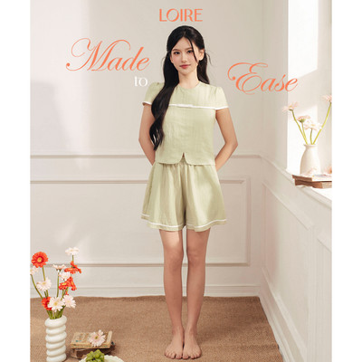 [Made to Ease]Bộ Mặc Nhà Loirechic FDMN260365 Phong Cách Tiểu Thư Nhẹ Nhàng