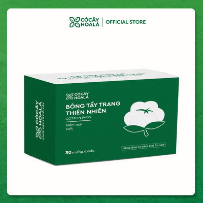 [HÀNG TẶNG KHÔNG BÁN] Bông tẩy trang Cỏ Cây Hoa Lá 30 miếng