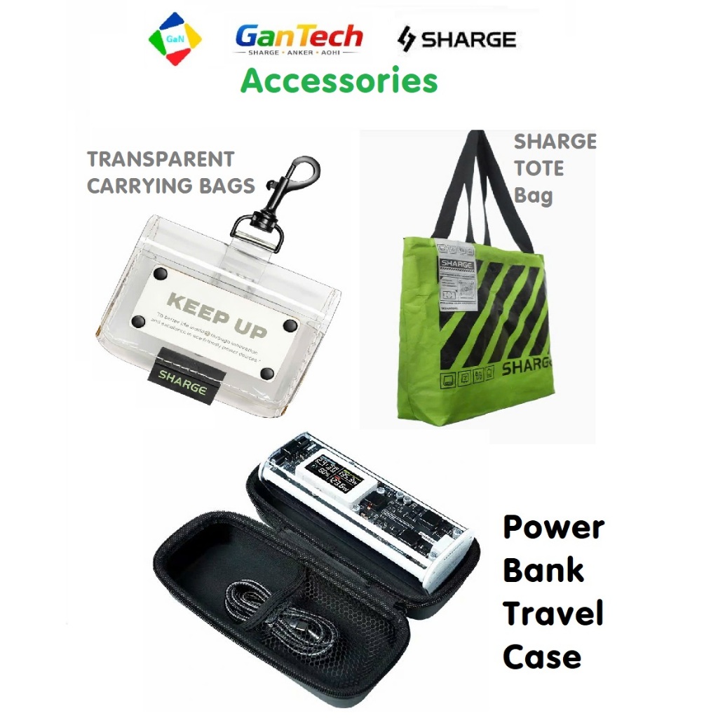 Phụ Kiện Cho Sharge Túi Đeo, Box Hộp Đựng Sạc Dự Phòng [ Chính Hãng Sharge ]