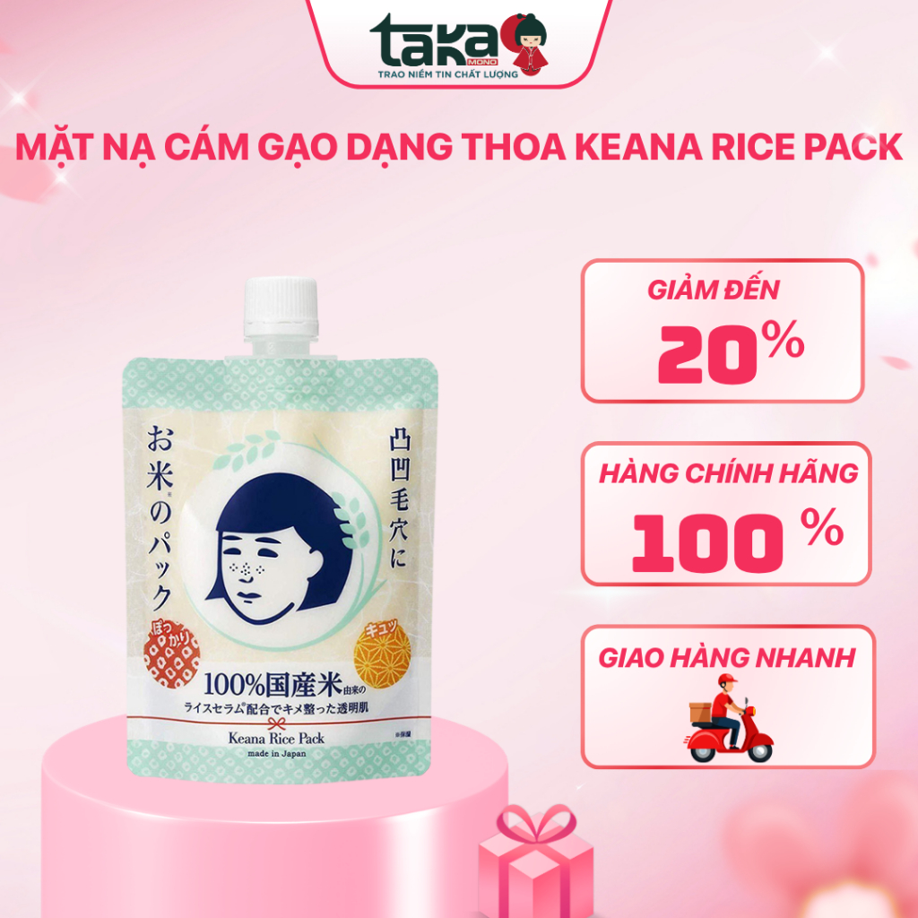 Mặt Nạ Cám Gạo Dạng Thoa Keana Rice Pack