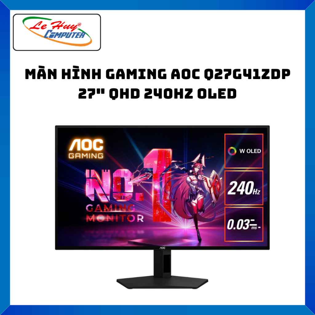Màn Hình Gaming AOC Q27G41ZDP 27" QHD 240Hz OLED - Hàng Chính Hãng