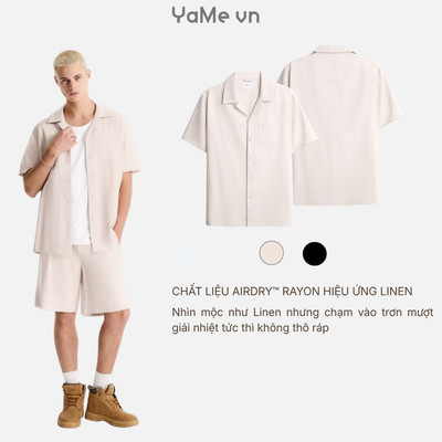 Áo Sơ Mi Tay Ngắn AirDry™ The No Style 216 24840 |YaMe|