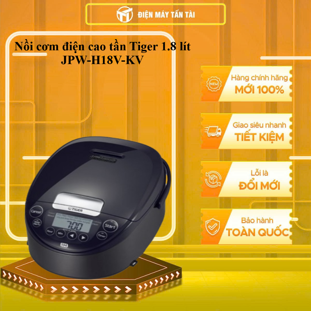 JPW-H18V-KV - Nồi cơm điện cao tần Tiger 1.8 lít JPW-H18V-KV - GIAO TOÀN QUỐC