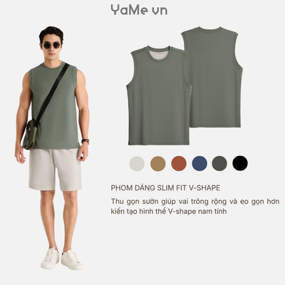 Áo Thun Tank Top FlexFit™ Non Branded 051 CODE 24940 |YaMe|