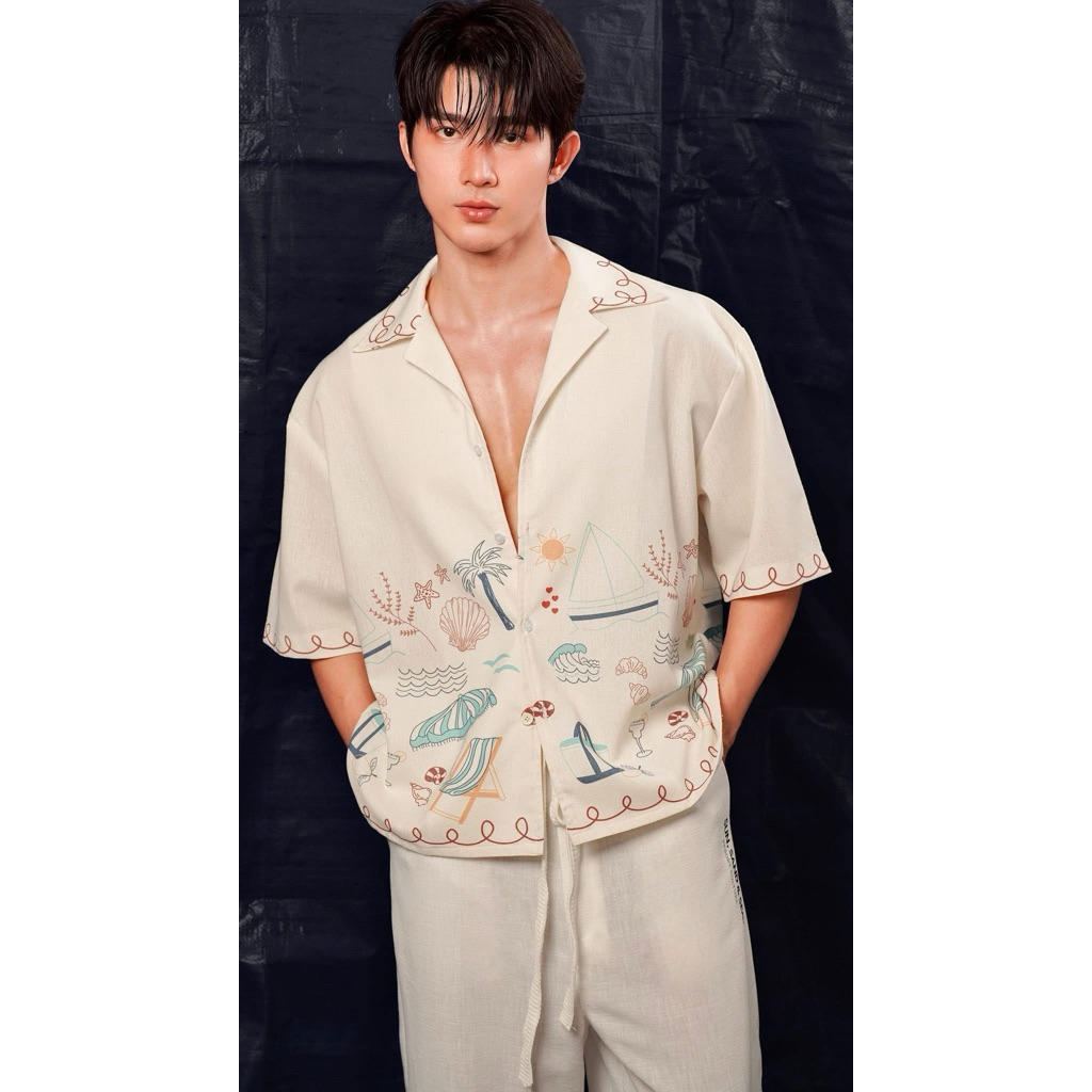 SEASIDE SHIRT - LINEN - MAGNUS MENWEAR