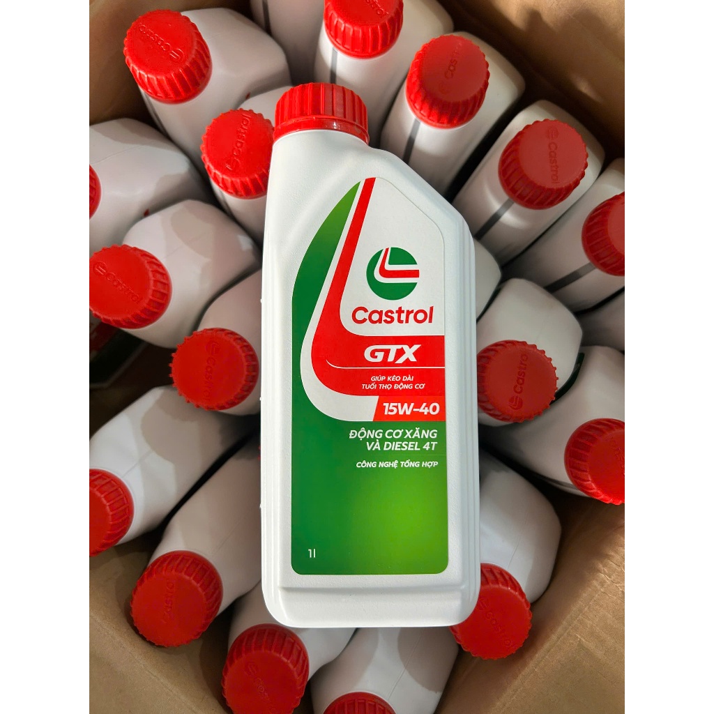 [HÀNG CHÍNH HÃNG] Dầu nhớt ô tô Castrol GTX 15W40 (1 lít)