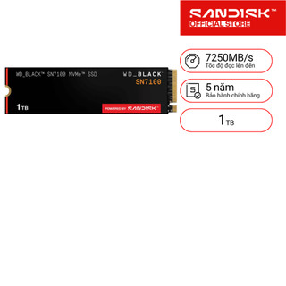 [HỎA TỐC HCM] SSD gắn trong WD 500GB/1TB Black SN7100 PCle Gen4x 4 NVMe M.2 2280 - Bảo Hành 5 năm