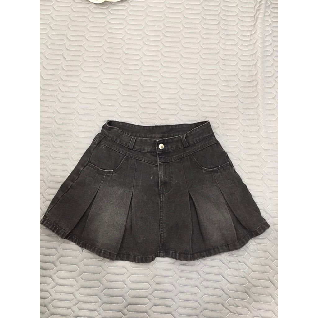 (#CV45)Váy Quần 2 hand- Màu Lông Chuột Wash- Size S
