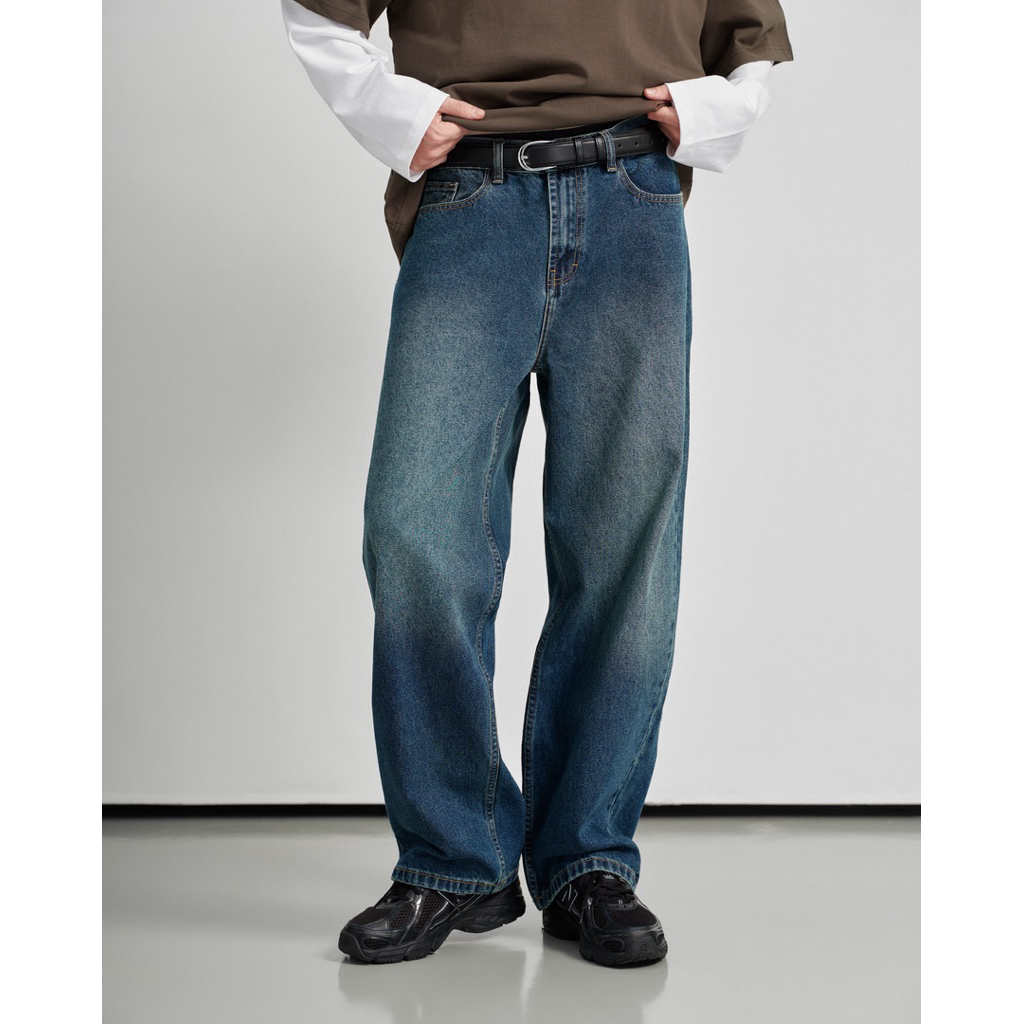Quần jean dài ống suông VIBE FREE straight form