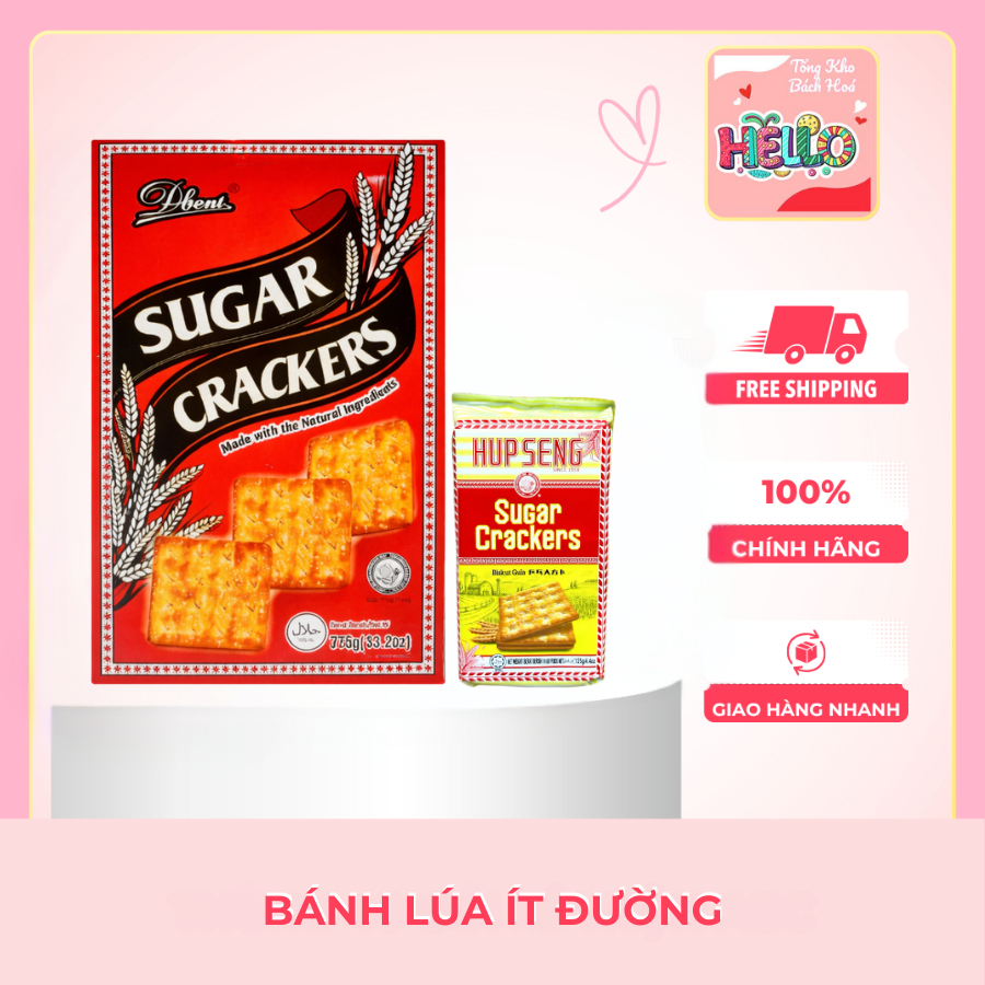 Bánh Lúa Mạch DBENT CREAM CRACKERS/SUGAR CRACKERS - 375G - Tốt Cho Sức Khỏe