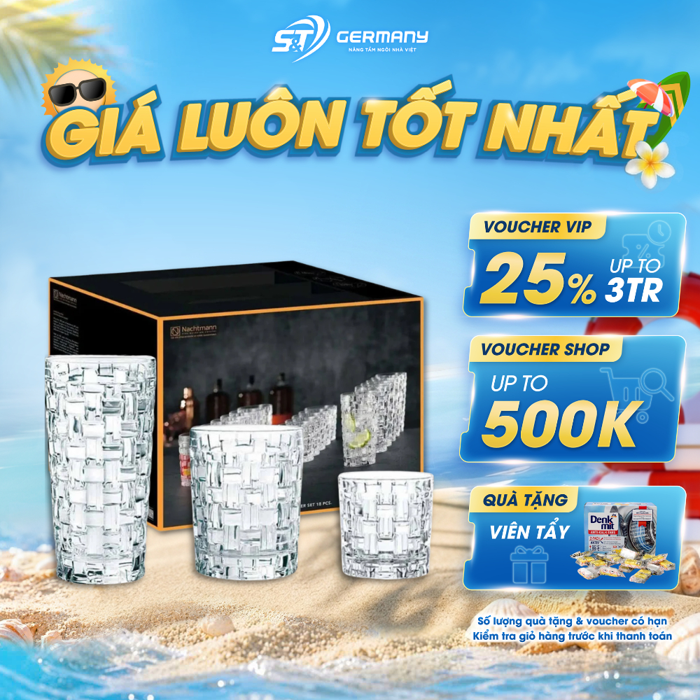 Bộ 18 Cốc Nachtmann Bossa Nova , Bộ Cốc Sang Trọng GermanySnT 290019