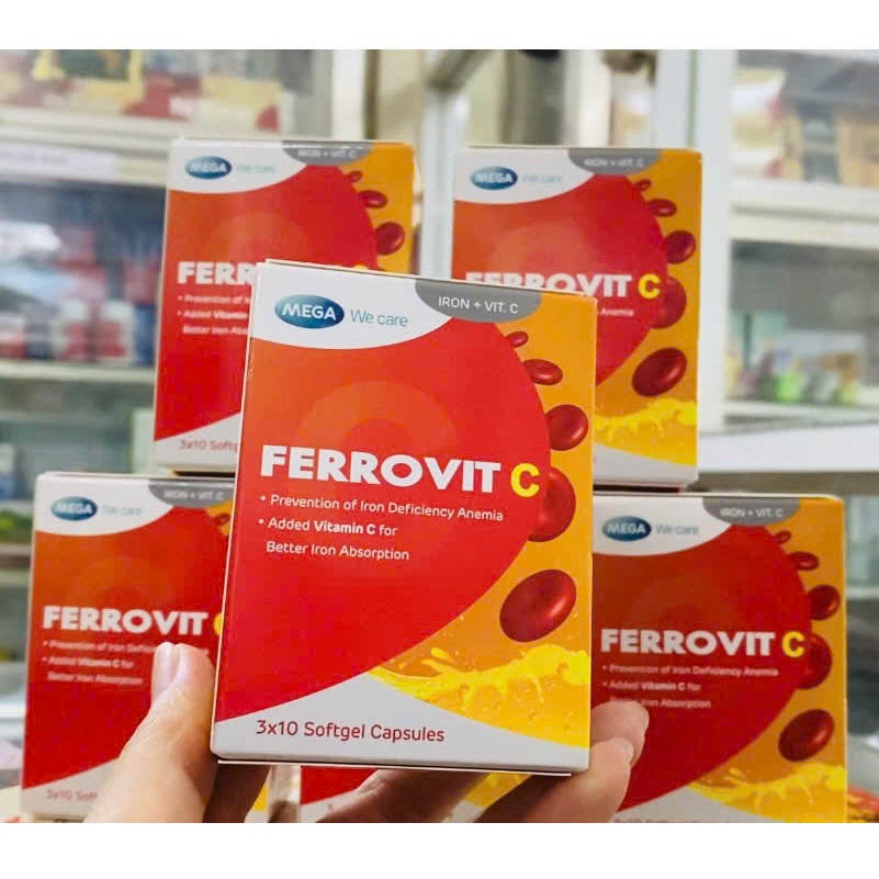 Ferrovit C giúp hỗ trợ giảm nguy cơ & các triệu chứng thiếu máu do thiếu sắt