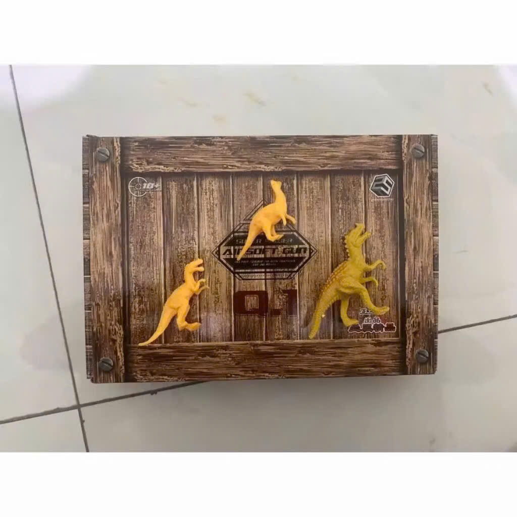 Đồ Chơi Mô Hình Khủng Long Q1 - Chất Liệu Nhựa Đúc Kích Thước 6mm Toy Trưng Bày Cho Bé