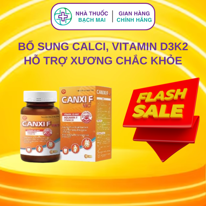COMBO 3 HỘP - Viên uống Calci Aqua Canxi [NHẬP KHẨU ITALIA] bổ sung calci, giúp xương chắc khỏe (30 